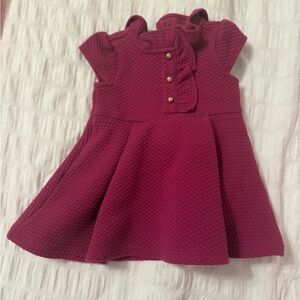 Elegant Burgundy Janie & Jack Ruffle
Quilted Dress